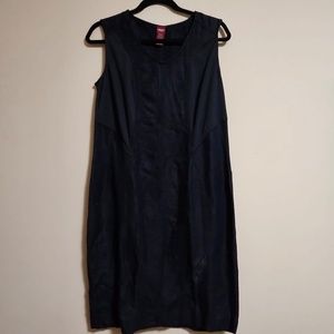 Twirl into spring with the lovely sleeveless panel dress in Navy Blue colour